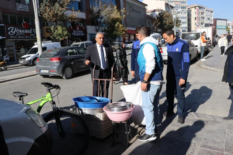 Ereğli’de işgal Edilen Kaldırımlara Zabıta Denetimi